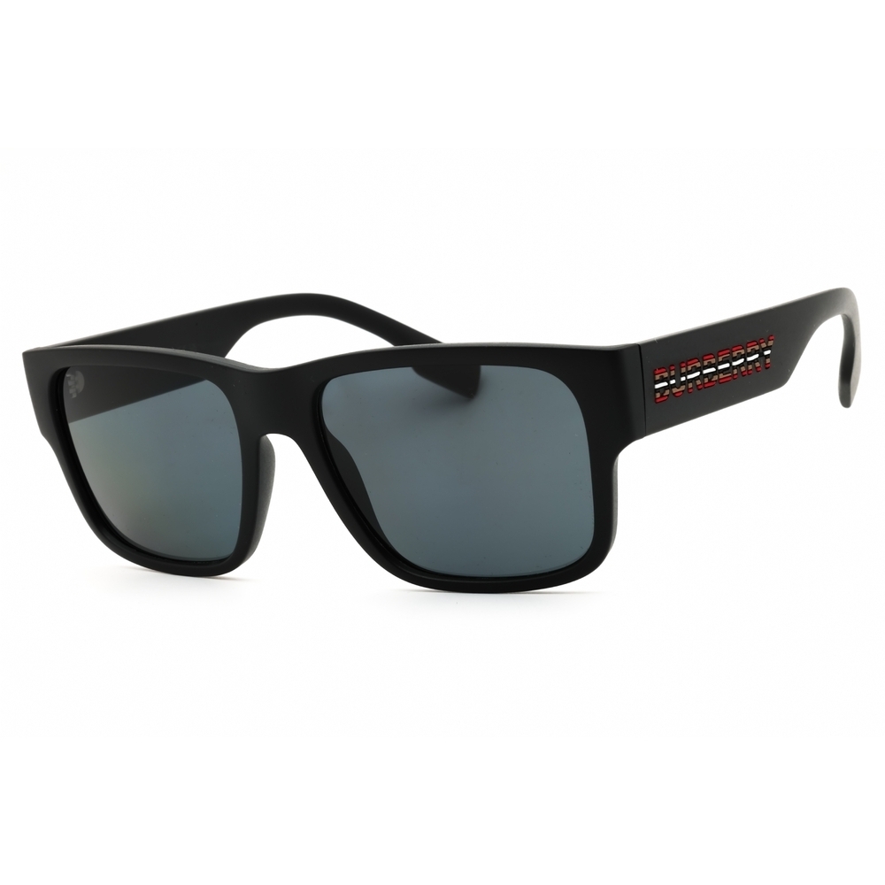 NWT Burberry 0BE4358-346481 Black Rectangle 57mm Sunglasses
